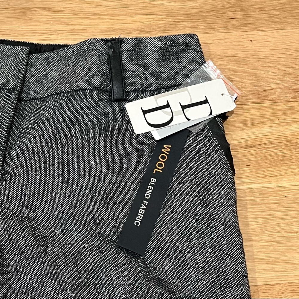 Dahlia wool blend black Heather lined pants  belts loops pockets woman’s 6P - Picture 2 of 15